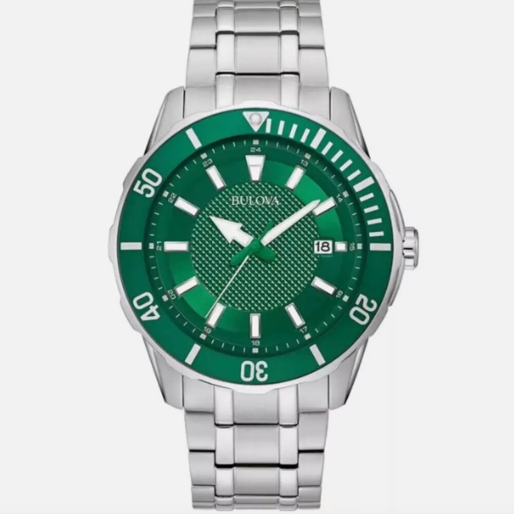 NEW Bulova Men's Classic Sports Rotating Bezel Watch 44mm